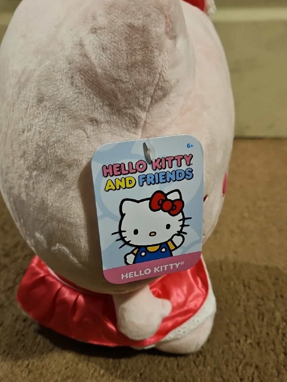Hello Kitty Pink Plush with Pink Bow and Skirt